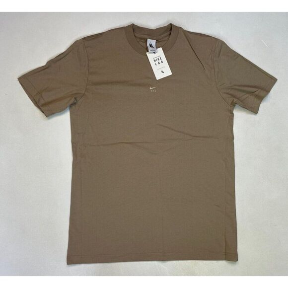 NIKELAB X MMW Nike Center Swoosh Graphic T-shirt Men Medium Beige AA4244 235 NWT - Picture 1 of 8